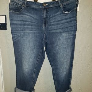 Denim capris 18w